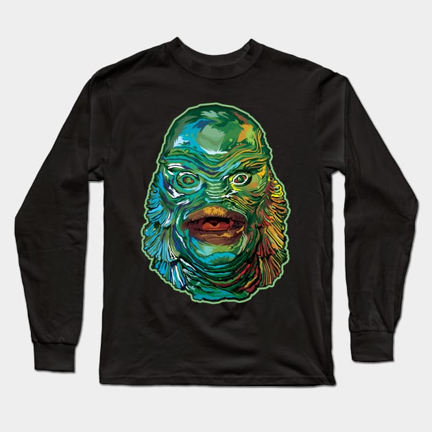 Up From the Lagoon... Long Sleeve T-Shirt by pentoolarts